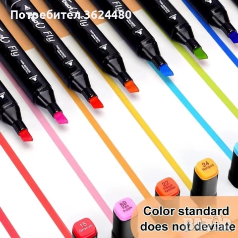 80 многоцветни маркера с два края 4339, снимка 8 - Рисуване и оцветяване - 52774470