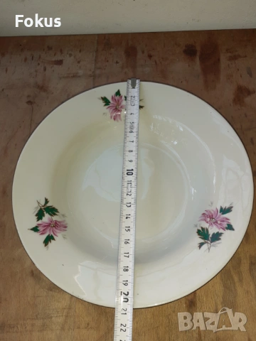 Български порцелан чиния, снимка 5 - Антикварни и старинни предмети - 53267962