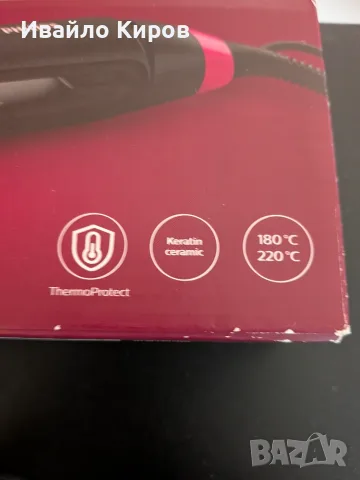 Philips BHS 375/00 керамична преса , снимка 4 - Преси за коса - 55704726