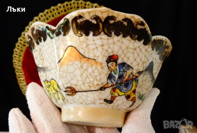 Купичка,купа китайски порцелан Qianlong, снимка 10 - Антикварни и старинни предмети - 42244027