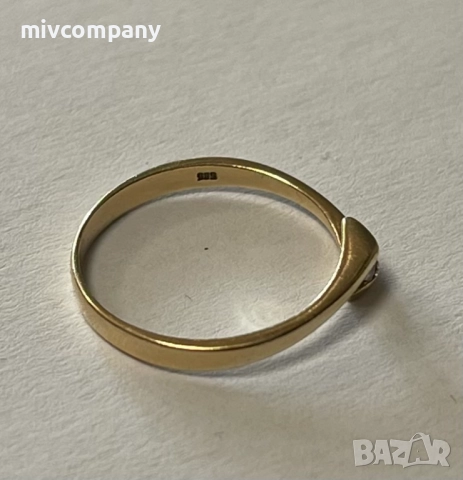 Златен пръстен 1.22гр., снимка 4 - Пръстени - 52848825