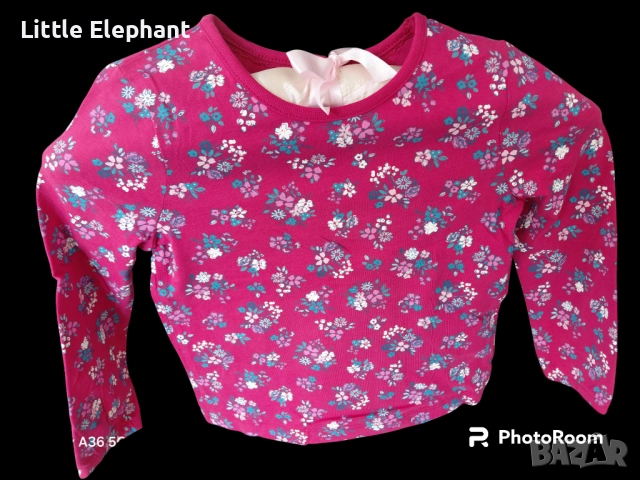 Блузка с дълъг ръкав за 2-3 год мом,букетчета цветя,колекция"Flowers",Англия/нова