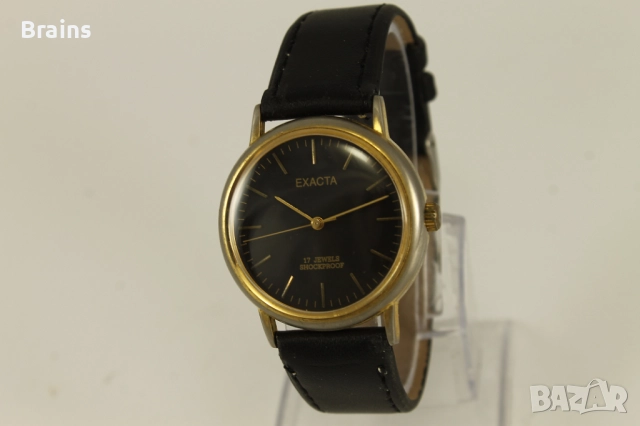 Стар Мъжки Ръчен Часовник EXACTA 17 Jewels