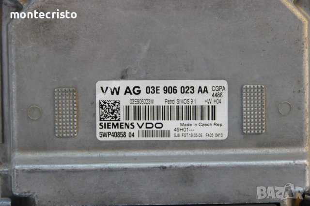 Моторен компютър ECU Seat Ibiza IV (2008-2015г) 03E 906 023 AA / 03E906023AA / 5WP40858 / 5WP40858, снимка 2 - Части - 40444748