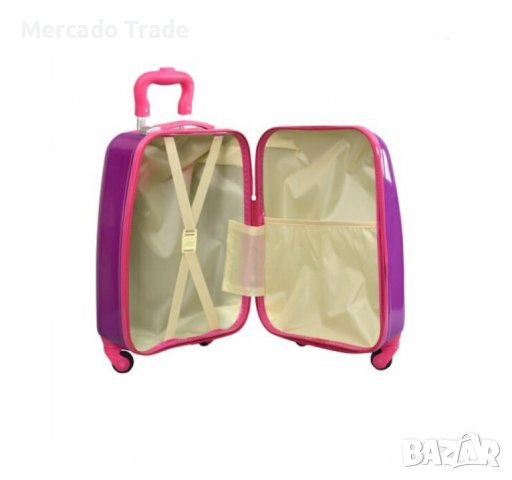 Комплект Mercado Trade, Куфар и раница, За деца, Пеперуди, Розов, снимка 7 - Кенгура и ранички - 40181741