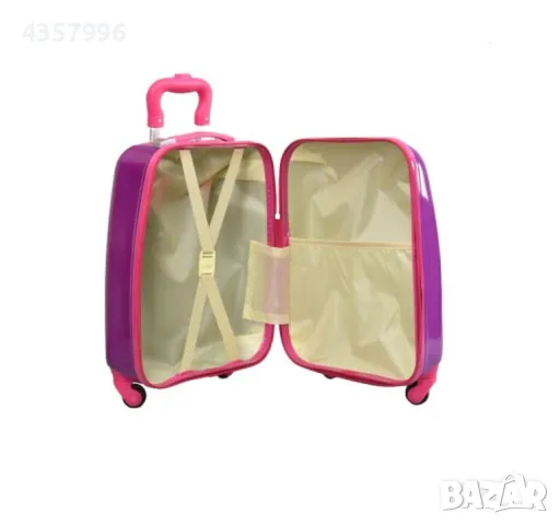 Комплект куфар и раница, За деца, Пеперуди, Розов, снимка 7 - Кенгура и ранички - 48943639