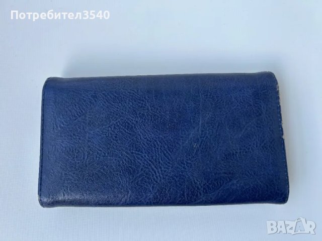 Синьо дамско портмоне, снимка 4 - Портфейли, портмонета - 47266153