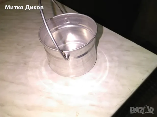 Алуминиева котелка 0.500млл от соца отлична фи 115мм и Н-86мм, снимка 3 - Други - 49795849