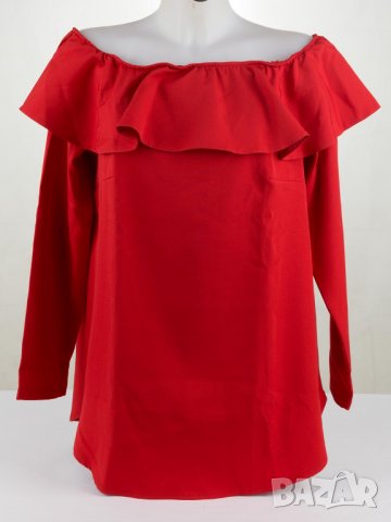 Дамска блуза в червено марка Creens - 2XL, снимка 1