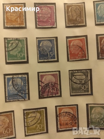 Теодор Хойс 1954 г., снимка 11 - Филателия - 52251249