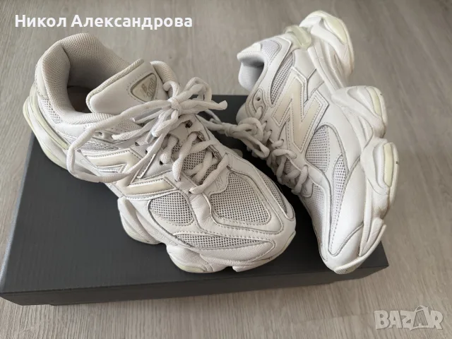 Сникърси New Balance 9060 Triple White бели, снимка 3 - Маратонки - 55920247