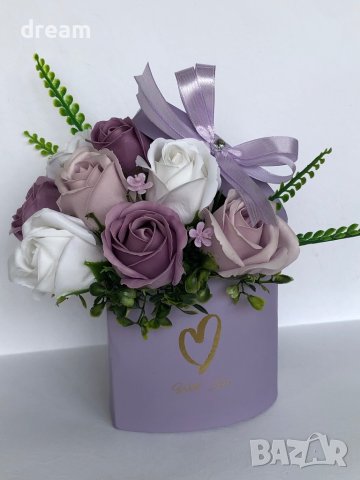 Букет от ароматни сапунени рози, снимка 8 - Подаръци за рожден ден - 39571142