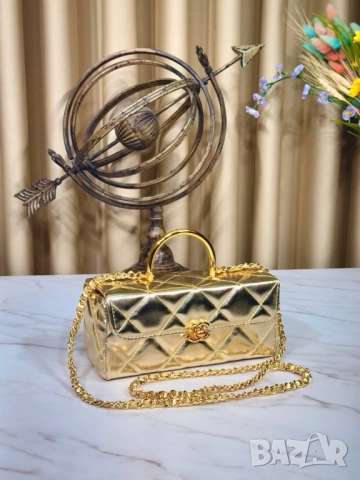 чанти CHANEL - Leather Box Bag Small ↔️ 22 cm ↕️ 10 cm , снимка 9 - Чанти - 51883156