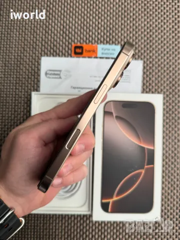 НОВ❗️ 24м ГАРАНЦИЯ❗️ iPhone 16 Pro ❗️Лизинг от 76лв/м❗️ desert titanium ❗️златен, снимка 4 - Apple iPhone - 49916680