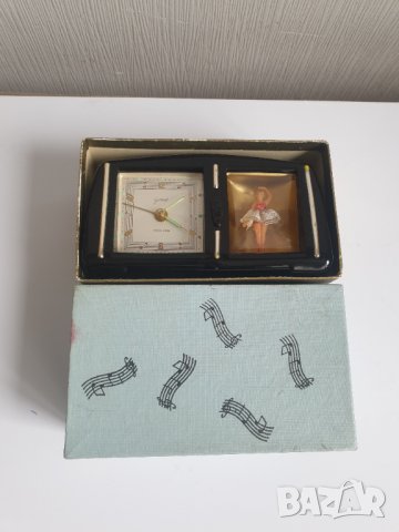 Стар немски бакелитен будилник с танцуваща балерина Goldbuhl, снимка 9 - Антикварни и старинни предмети - 40406802