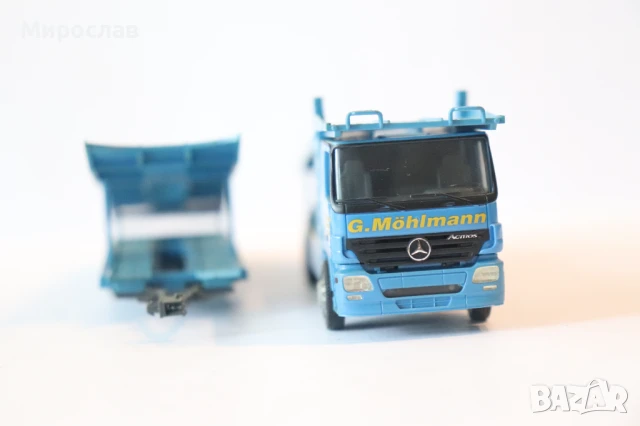 HERPA H0 1/87 MERCEDES BENZ ACTROS КАМИОН МОДЕЛ  АВТОВОЗ, снимка 9 - Колекции - 50682175