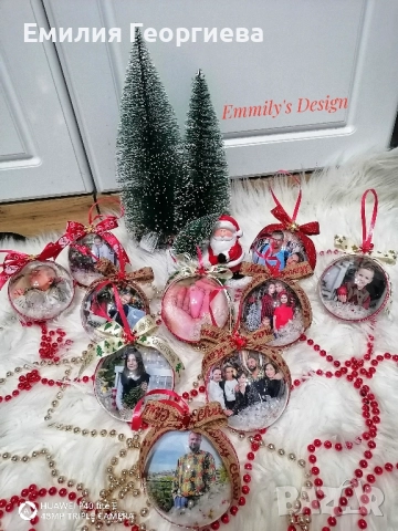 Коледни топки със снимки ♥️ , снимка 10 - Коледни подаръци - 52591566