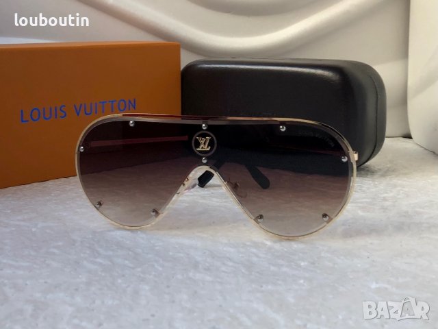 Louis Vuitton 2023 висок клас мъжки слънчеви очила маска, снимка 6 - Слънчеви и диоптрични очила - 39000147