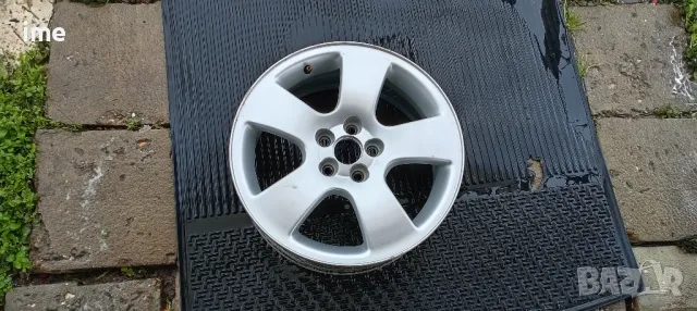 1бр. лята джанта 6.5J16 ET42. 5x100мм. Свалена от Audi A3. OEM 8L0601025K., снимка 4 - Гуми и джанти - 49910526