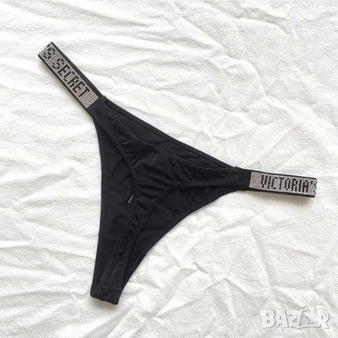 Victoria's secret бикини с камъни р-р S,M, снимка 2 - Бельо - 54240059