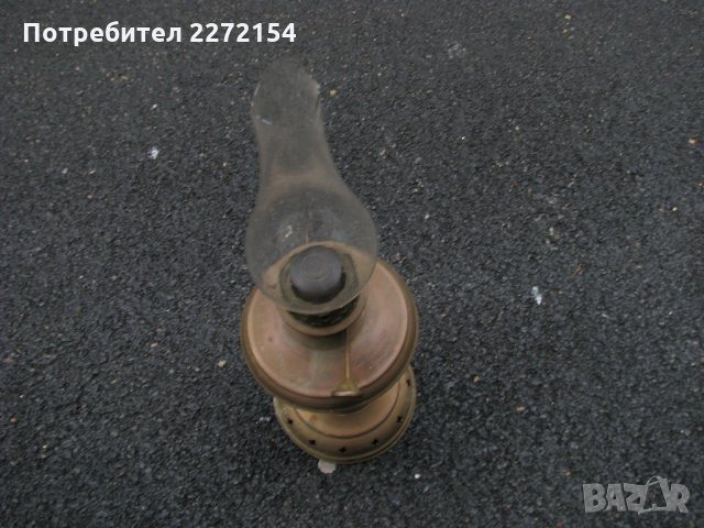 Бронзова газена лампа-Чудо, снимка 1 - Антикварни и старинни предмети - 34455383