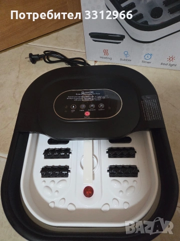 Чисто нова вана за крака с масажор Comfier (модел CF-5415).  Функции: Включва отопление на водата  , снимка 3 - Масажори - 53934510