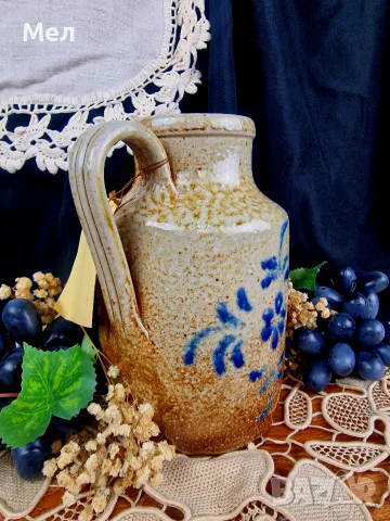 Стара немска керамична кана , снимка 3 - Антикварни и старинни предмети - 56446515