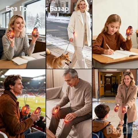 Нов отоплител Преносима USB-C грейка за ръце 14000mAh, бързо загряване, снимка 6 - Друга електроника - 52477457