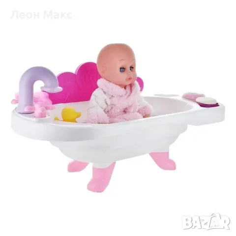 Кукла бебе с вана 60см за къпане музикална , снимка 5 - Кукли - 48398388