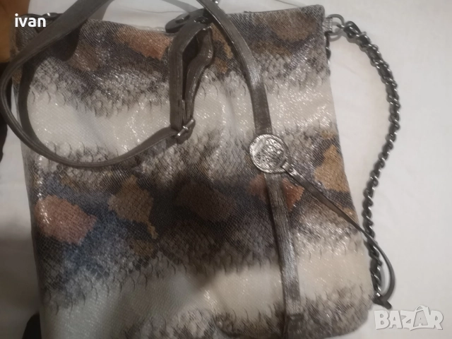 дамска Марков чанта от змийска кожа , снимка 12 - Чанти - 51793853