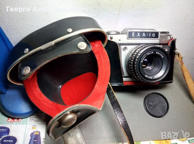 Стар ЛЕНТОВ ФОТОАПАРАТ Exa Ia Ihagee Dresden ГДР КРАСОТА !, снимка 4 - Антикварни и старинни предмети - 54223060