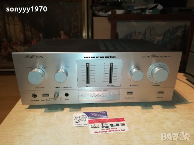 marantz pm200 stereo amplifier-made in japan 0412201816, снимка 13 - Ресийвъри, усилватели, смесителни пултове - 31016640