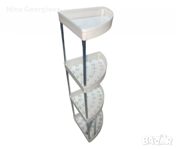 Ъглова въртяща се поставка Corner Storage Rack, снимка 4 - Органайзери - 53291968