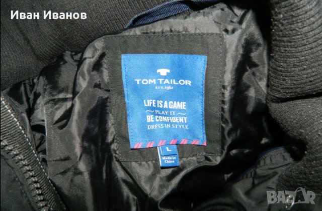 дебело топло спортно -елегантно  яке TOM TAILOR, снимка 8 - Якета - 34906991
