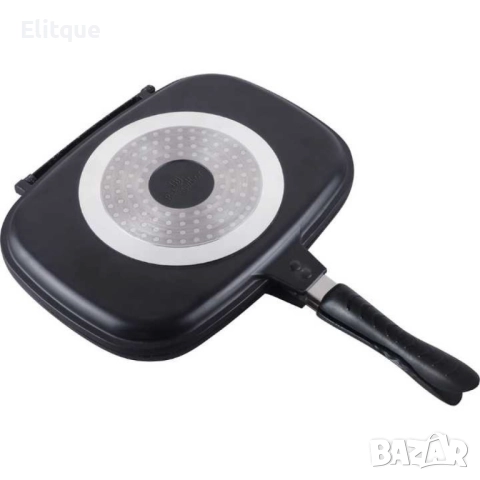 Тиган грил, двоен 32x25cm, снимка 3 - Съдове за готвене - 52852636