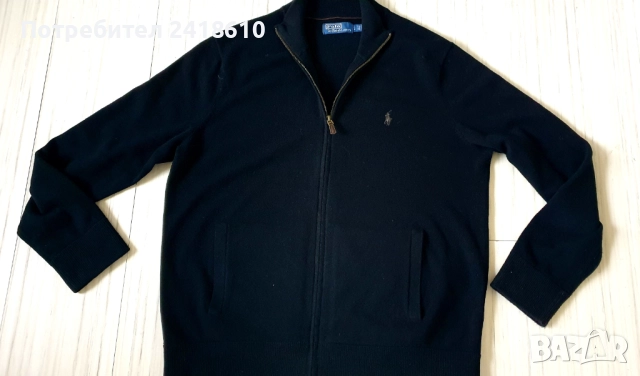 POLO Ralph Lauren Cardigan Merino Knitted Full Zip Mens Size L  ОРИГИНАЛ! Мъжка Вълнена Жилетка с ця
