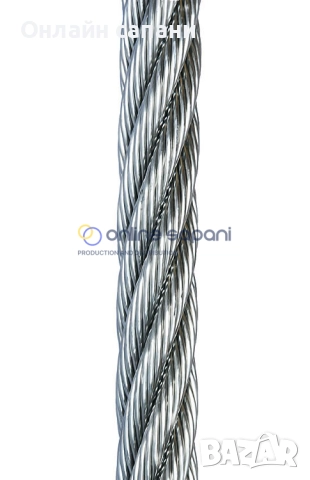 Неръждаеми стоманени въжета 3мм 4мм 5мм 6мм 7мм 8мм