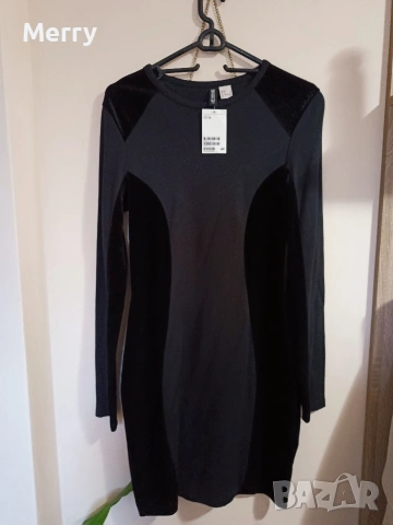 ЧИСТО НОВА черна рокля H&M с етикет 