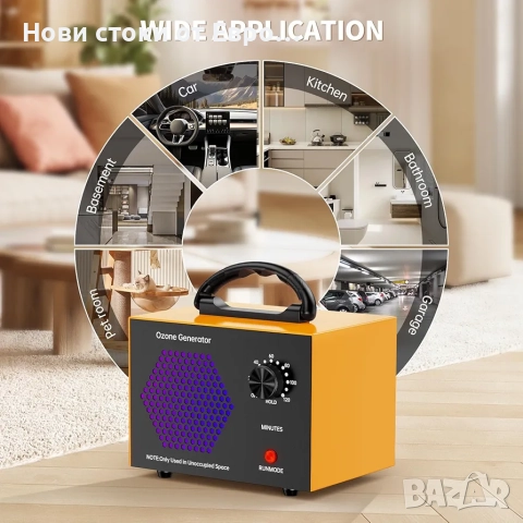 Озонов генератор 40 000 мг/ч Озонатор Индустриален O3 озонов пречиствател на въздух, снимка 8 - Медицинска апаратура - 52461650