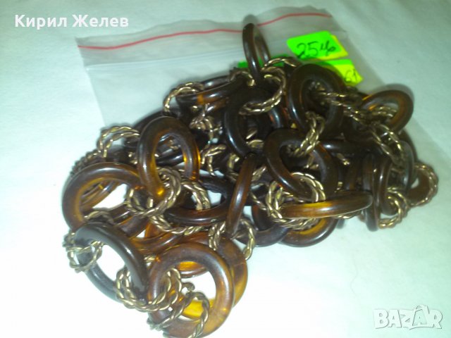 СТАР ВИНТИДЖ ГЕРДАН с МЕДНИ ЕЛЕМЕНТИ и КАТАЛИН 72361, снимка 8 - Колиета, медальони, синджири - 29604893