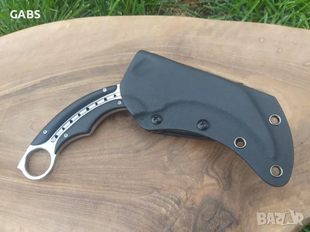 Тактически нож карамбит Todd Begg с полимерна кания,Full Tang, снимка 3 - Ножове - 49660717