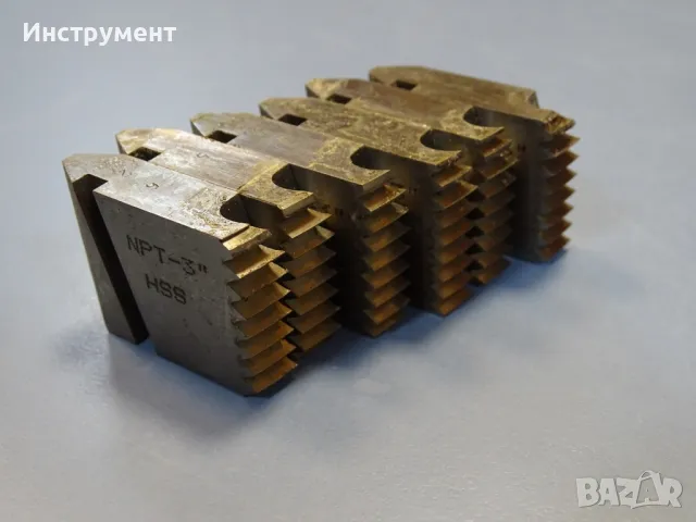Нож резбонарезен NPT-3" HSS комплект за резбонарезна глава, снимка 6 - Други инструменти - 49929745