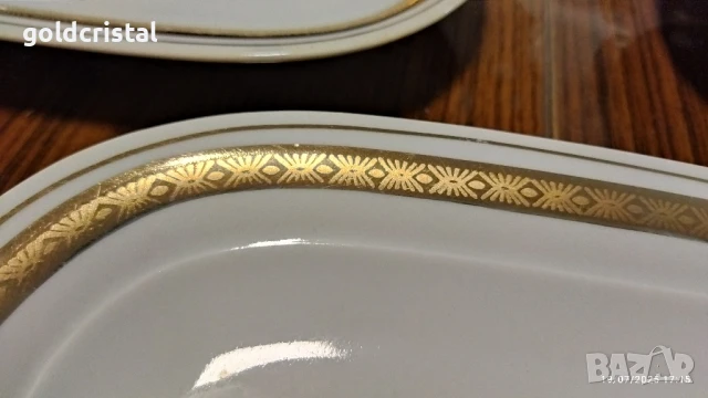 стар български порцелан чинии елипси, снимка 6 - Антикварни и старинни предмети - 34571221