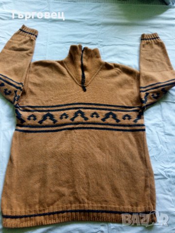 Пуловер-тютюнев цвят, снимка 1
