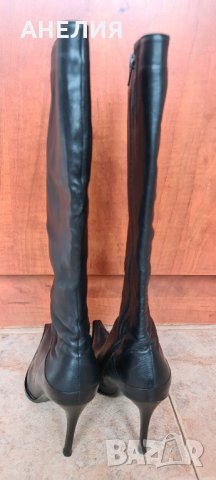 Дамски кожени ботуши, снимка 2 - Дамски ботуши - 31564690