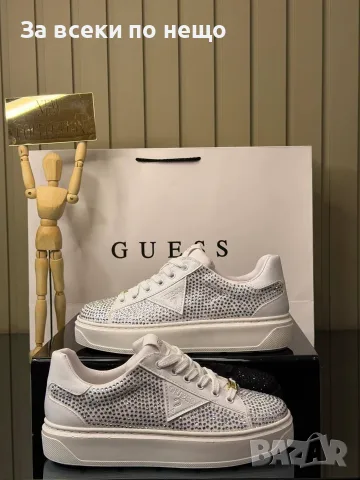 Guess Дамски Маратонки С Кристали👟Дамски Спортни Обувки С Камъни Гес - Различни Цветове Код SEM-10