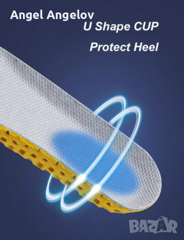 Ортопедични Memory Foam Спорт Подкрепа Insert Feet Care стелки за обувки., снимка 4 - Други - 36742713
