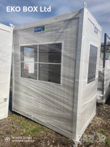 135см./210см. Охранителна кабина/Кабина за охрана/Панелен павилион/Търговска будка/Сандвич панел, снимка 6 - Друго търговско оборудване - 28229289