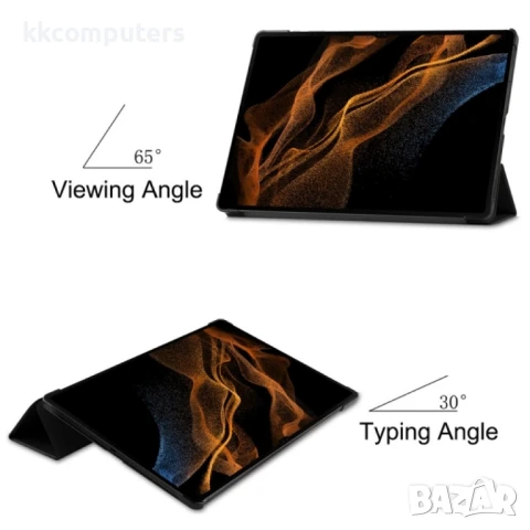 Samsung Galaxy Tab S9 Ultra Кожен Калъф и Протектор, снимка 9 - Калъфи, кейсове - 51101071