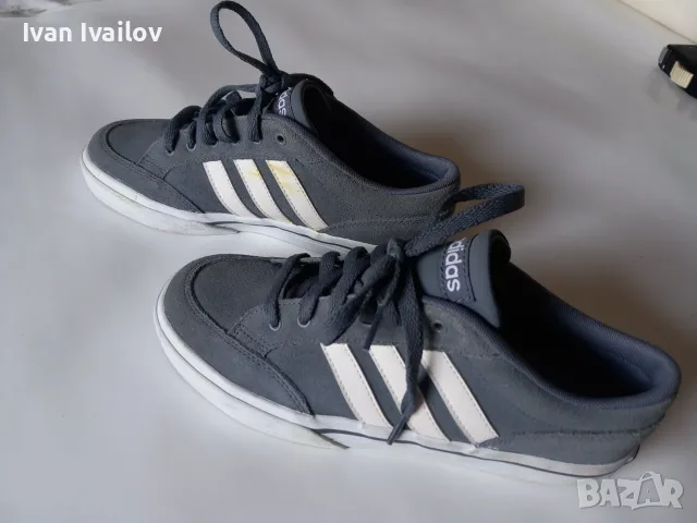 Оригинални кецове ADIDAS Neo VS Set, Естествен велур, Номер 38.5 (Стелка 24 см) – НОВИ!, снимка 3 - Детски маратонки - 56020967